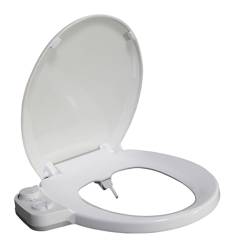 Bidet wc-bril met ronde drukknop